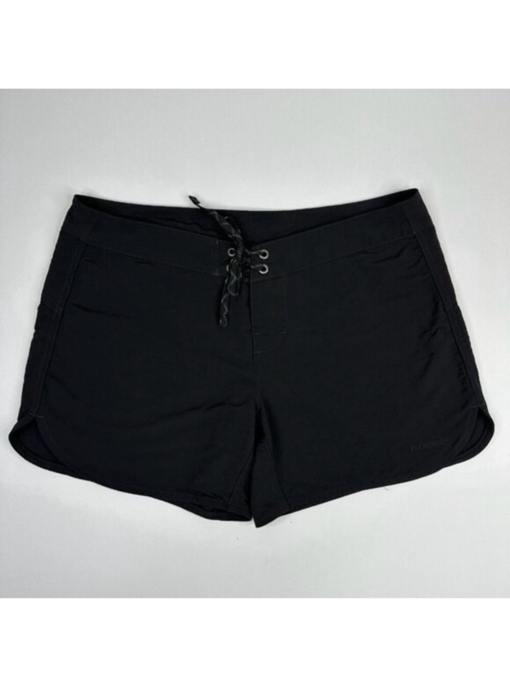 Patagonia‎ Womens Black Recycled Nylon Wavefarer Board Shorts 76598 Size 10